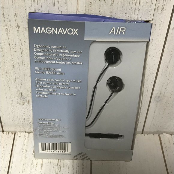 Magnavox Air Rich Bass Earbuds With Built In Microphone‎ - Picture 2 of 2